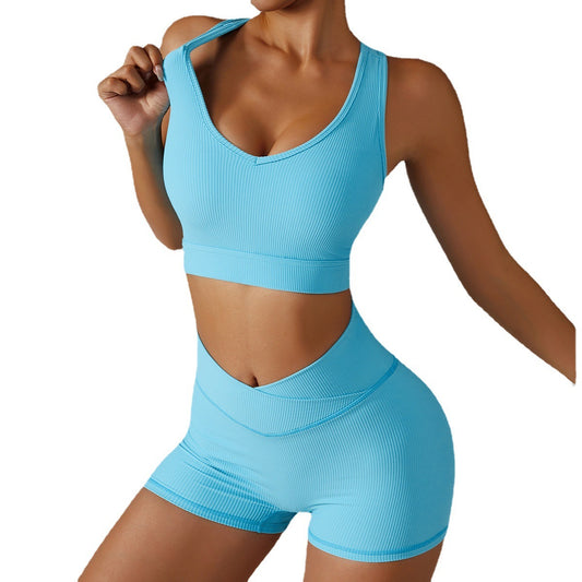 Summer Hip Lift Yoga Shorts High Waist Girls Outer Wear