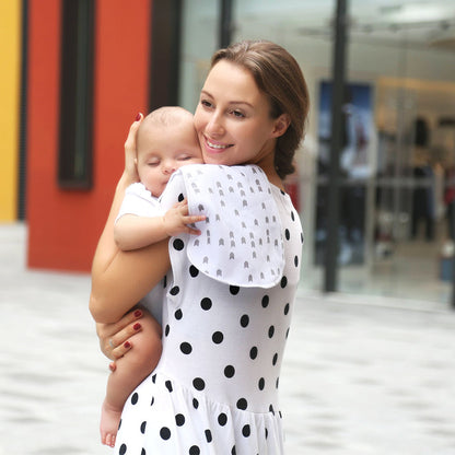 Children's breastfeeding and sweat-absorbent towel bib