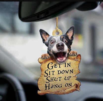 Car Pendant Sleeping Dog Angel Home Decor Acrylic Showcase Hanging Ornaments For Doors