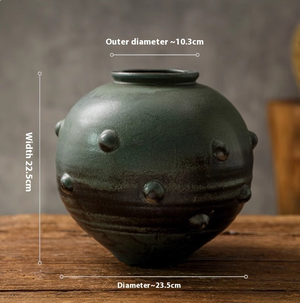 Vintage Ceramic Vase, Mid-ancient And Lonely Style Creative Distressed Ornaments