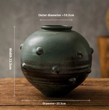 Vintage Ceramic Vase, Mid-ancient And Lonely Style Creative Distressed Ornaments