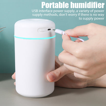 Portable Rechargeable Seven-color Silent Aromatherapy Car Humidifier