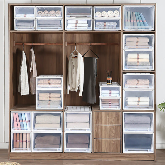 Stackable Plastic Storage Box Drawer Type Storage Box