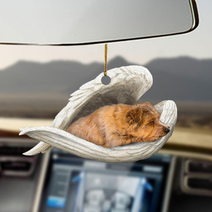 Car Pendant Sleeping Dog Angel Home Decor Acrylic Showcase Hanging Ornaments For Doors