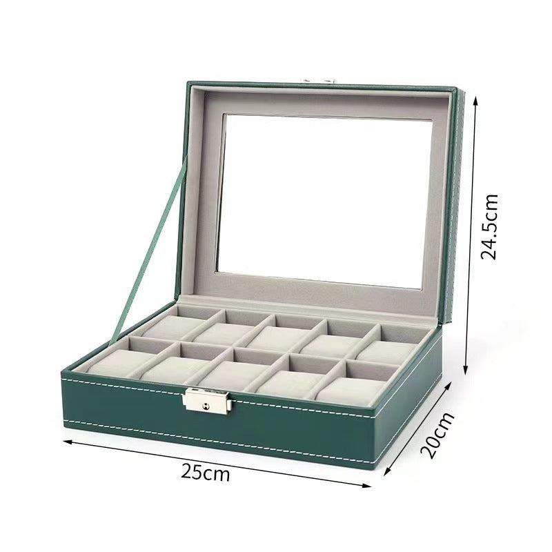 Dark Green Watch Storage Box Watch Display Packaging