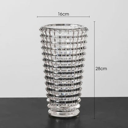 Simple Thickened Aggravated Glass Crystal Vase