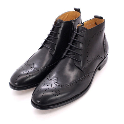 Men's Side Zipper Leather Martin Boots