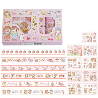 Hand Account Sticker Tape Gift Box Set