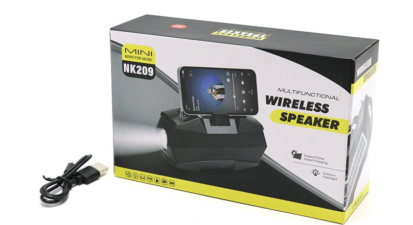 Bluetooth Speaker With Antenna Flashlight Gift