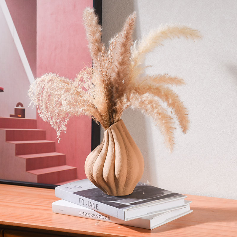 Home Decorations And Accessories Soft Decoration With Misty Style Ceramic Vase