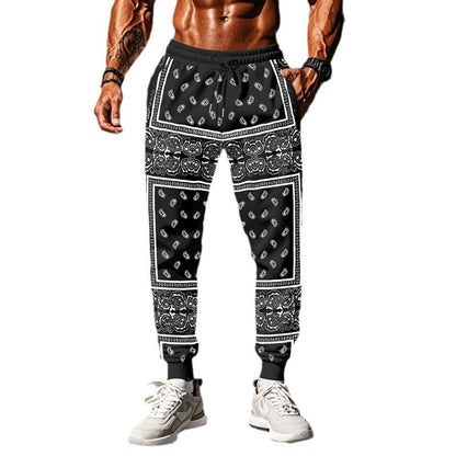 Men's 3D Printing Fashion Track Pants