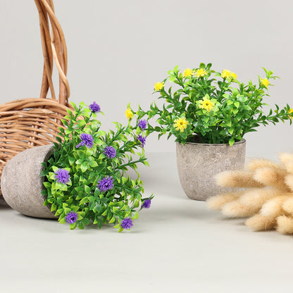 Simulation Starry Mini Pulp Pot Plastic Green Plant