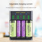 18650 Charger 4 Slot USB Lithium Ion 37V Battery Aani-mh 12V Battery High Current 2A Charging Case