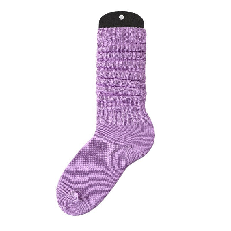 Lazy Bunching Socks European And American Extra Thick Fluffy Loop
