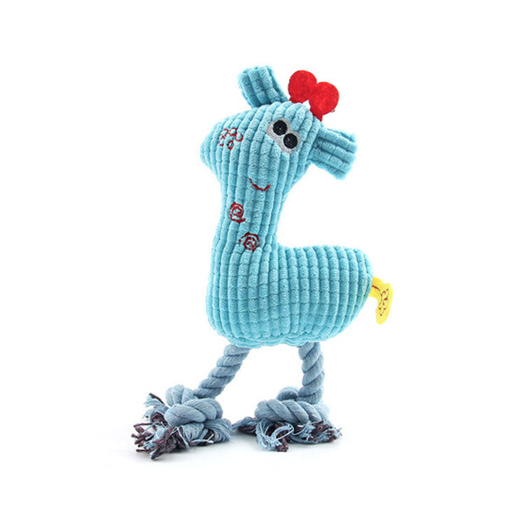 Brushed Velvet Animal Shape Vocal Flamingo Wear-Resistant Bite Resistant Dog Toy