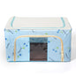 Steel Frame Storage Box Oxford Cloth Sorting Box Quilt Storage Box Folding Wardrobe Cloth Art Extra Large Storage Bag with Cover