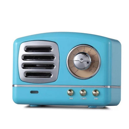 Retro Knob Wireless Bluetooth Speaker U Disk Card Radio Portable Multi-color Bluetooth Audio