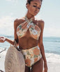 Women's Printed Conservative High Waist Plus Size Swimsuit