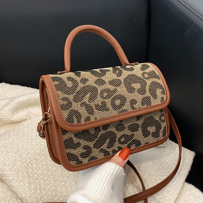 Personalized Leopard Print Small Bag Female Fashion Simple Retro
