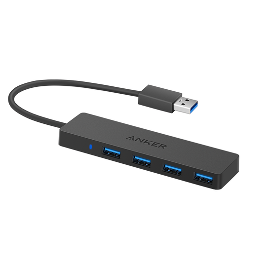 High speed 4-port hub hub hub laptop converter
