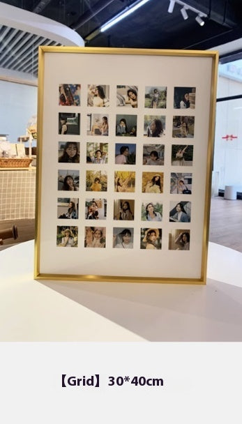 Gong Square Shaped Yi Photo Frame Photo Puzzle Table Decoration