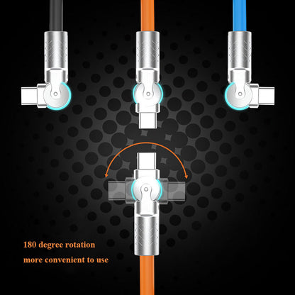 Rotary Type-C Data Cable for Fast Charging Huawei, Apple, Xiaomi, Android Phones