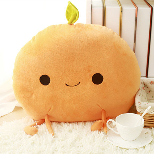 New Product Cute Plush Pillow Cushion Peach Fruit Doll Mango Plush Doll
