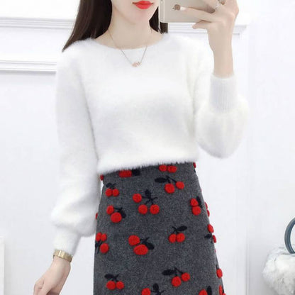 Western Style Woolen Short Skirt Small Fragrance Two-piece Fashion