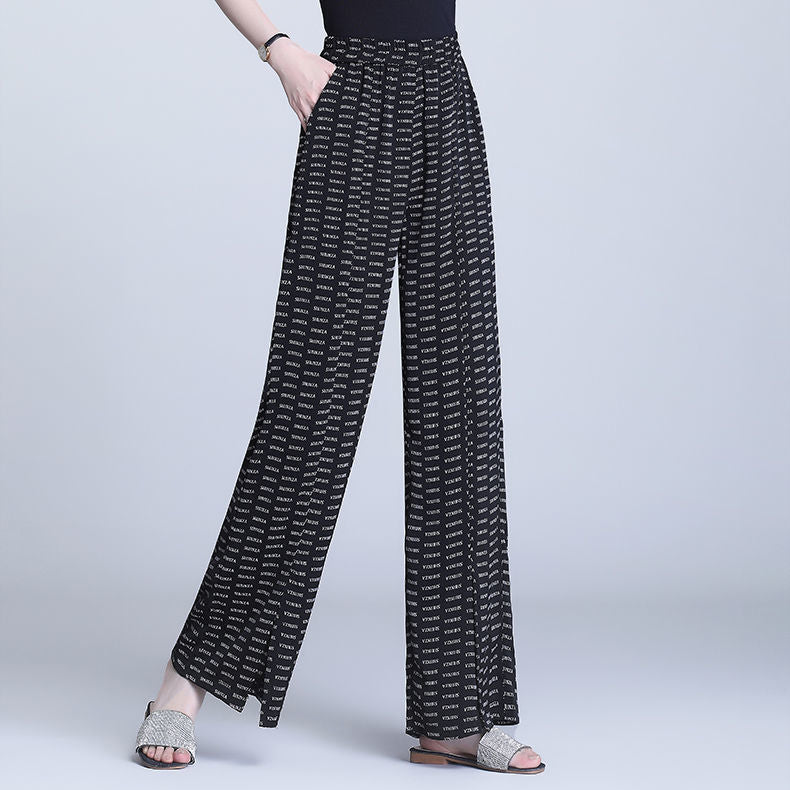 Summer Thin Loose Trendy Slim Plus Size Straight-leg Casual Pants Trousers