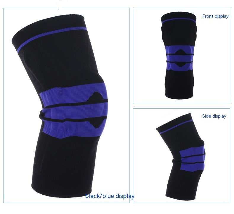 Silicone Spring Knitted Knee Pads Running Basketball Mountaineering