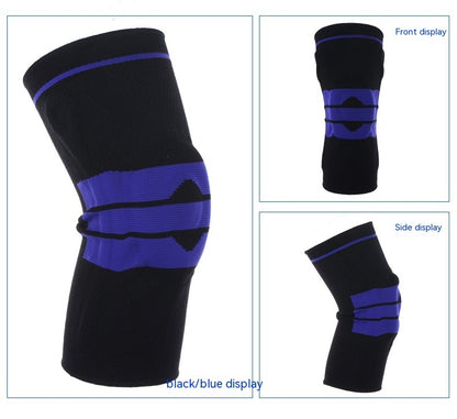 Silicone Spring Knitted Knee Pads Running Basketball Mountaineering