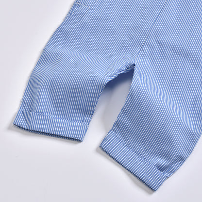 Fashion striped overalls baby jumpsuit