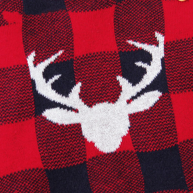 One-piece long-sleeved plaid one-piece triangle romper crawl