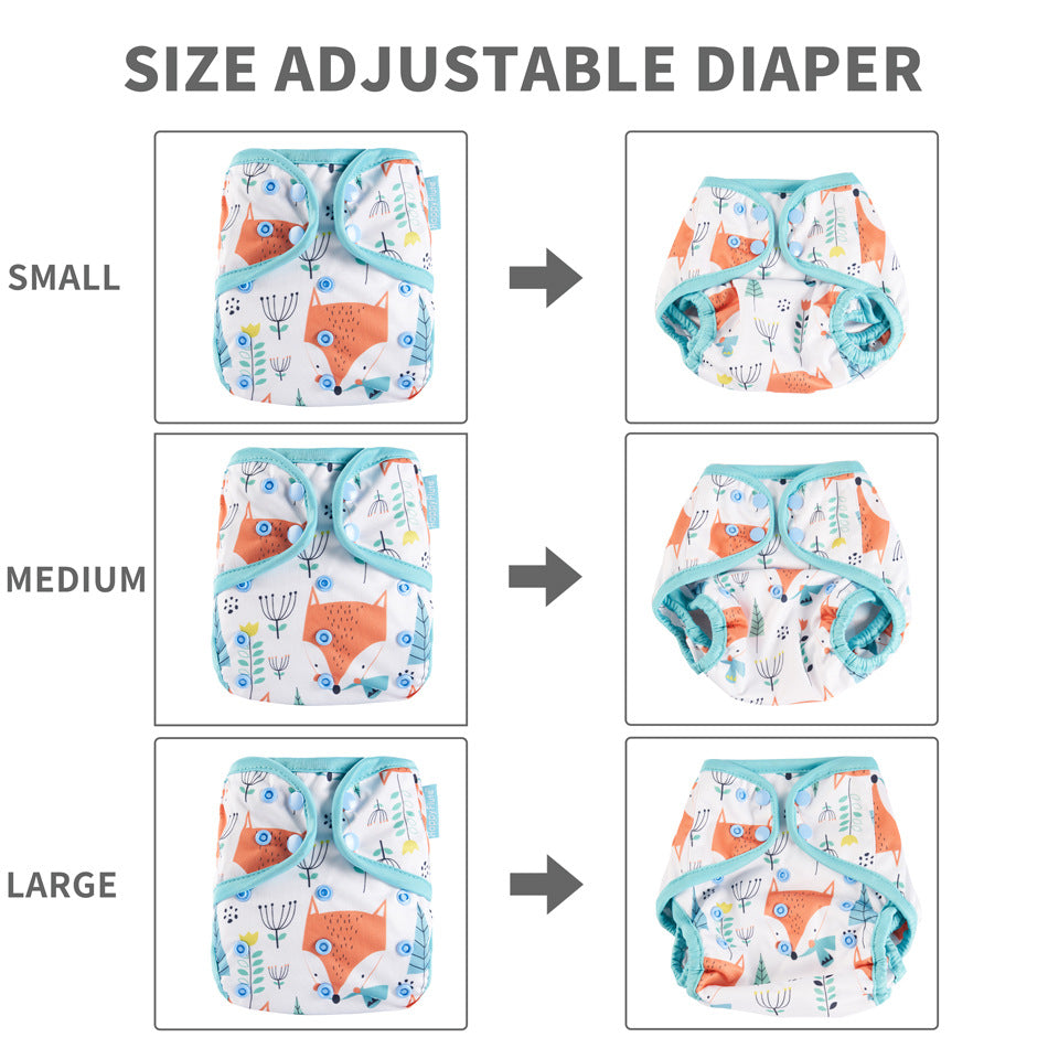 Printed Waterproof And Breathable Baby Cloth Pocket Cover