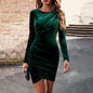 Autumn And Winter Round Neck Dress