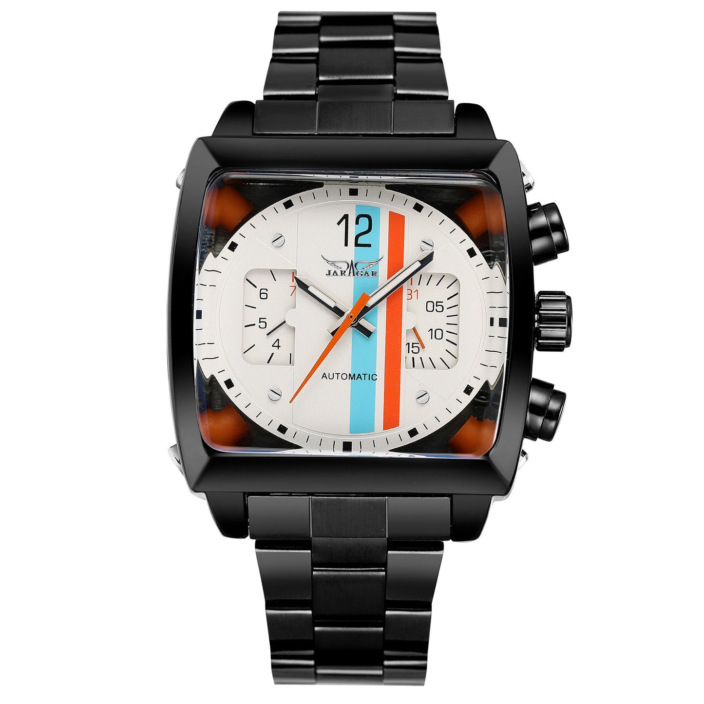 Square TV Date Men's Automatic Mechanical Watch