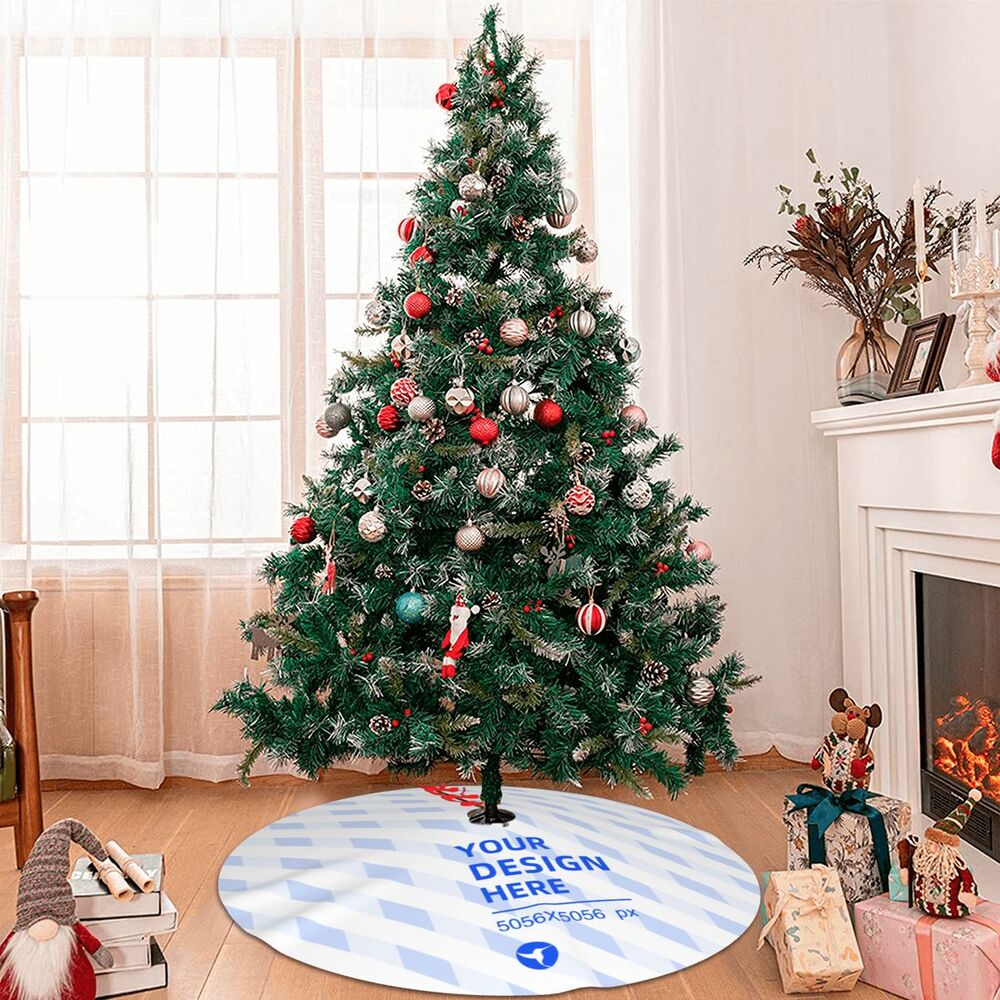 Create Your Own Glossy Textured Christmas Tree Thickened Apron