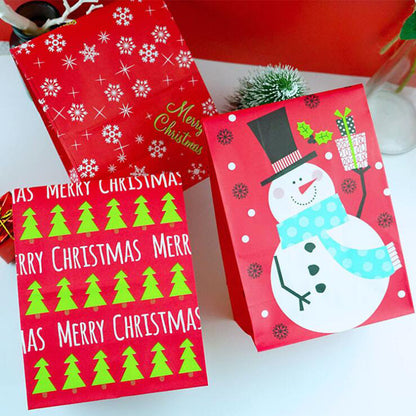 Flat Gift Wrapping DIY Baked Snack Food Packaging Paper Bag