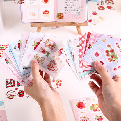 Strawberry Back Garden 100pcs Sticker Gift Box