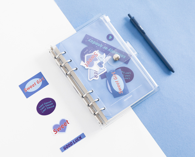 PVC transparent removable notebook