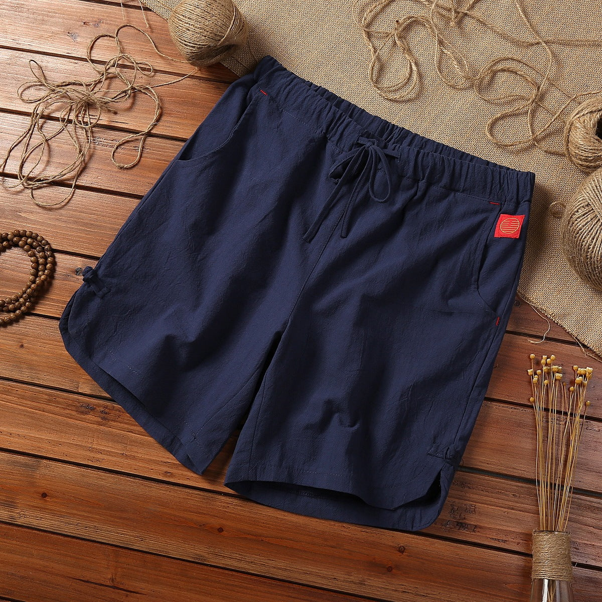 Summer Plus Size Cotton And Linen Casual Shorts Breathable Men's Clothing