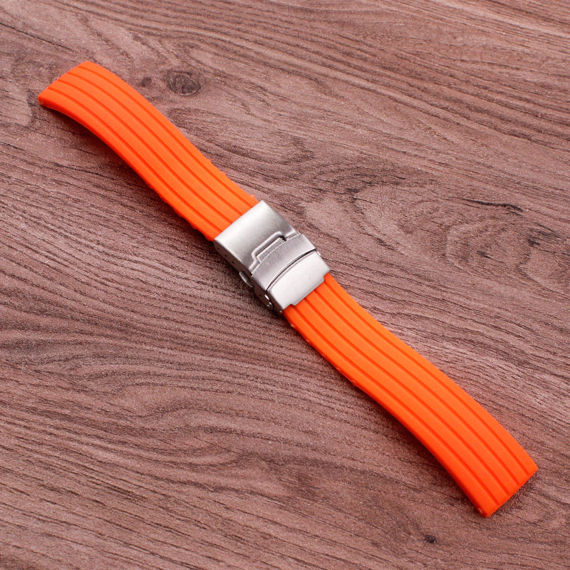 Stylish Car Tread Pattern Over A Rubber Strap