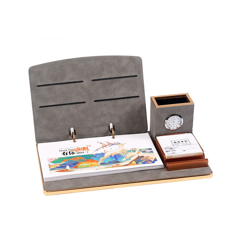 Rabbit Year Calendar Wooden Table