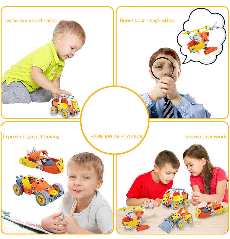 DIY Disassembly And Assembly Of Screws And Soft Building Blocks