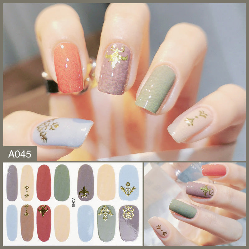Manufacturer''s Direct Selling Nail Enhancement Sticker Full Paste Ins Japanese