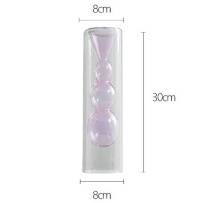 Test Tube Transparent Glass Vase Flower Arranging Device