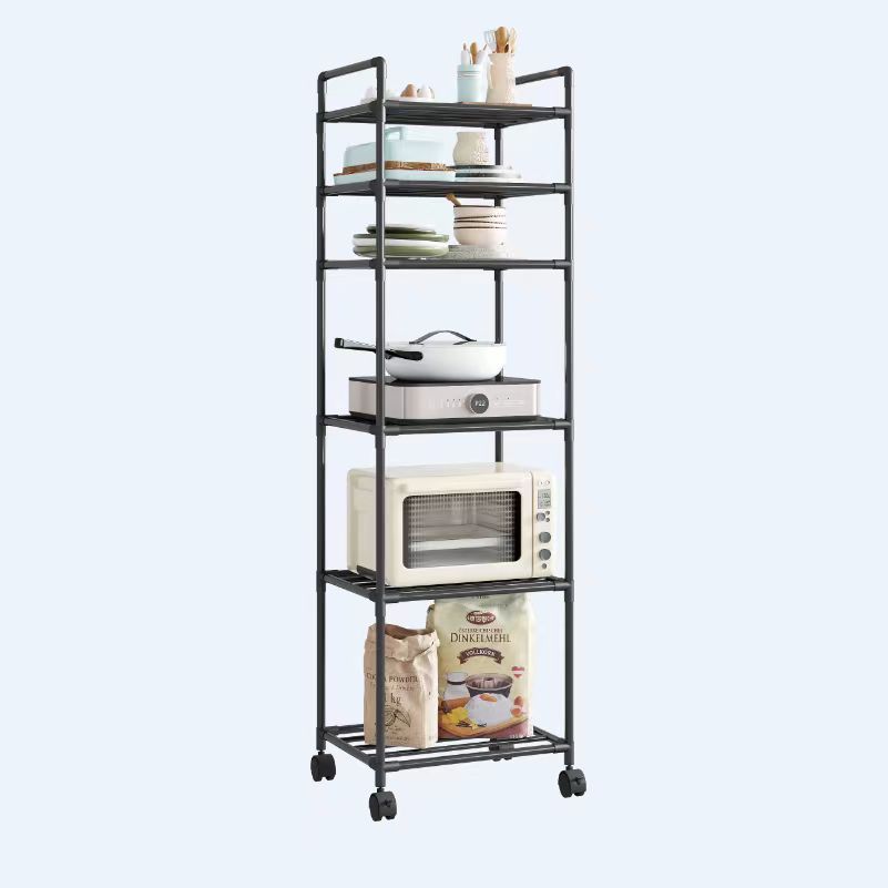Kitchen Shelf Trolley Floor Multi-layer Household Storage Rack