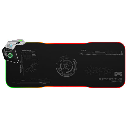 RGB Wireless Charging Mouse Pad with LED Lights for Gaming and Office Use