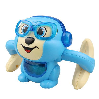 Children's Electric Tumbling Monkey Modeling Toys Voice-activated Induction Lighting Music