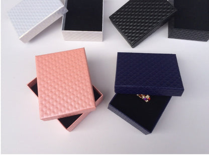 Spot wholesale multicolor ring box jewelry box pendant necklace set box jewelry box earrings small paper box
